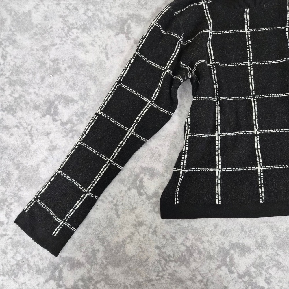 H&M Mock Neck Sweater Women XS Dark Academia Preppy Whimsigoth Grunge Minimalist - Picture 5 of 6